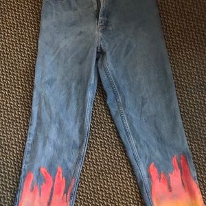 flame jeans